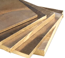 Placa Colada de Bronce
